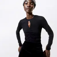 Tričko Armedangels Laleaa Festive 105 black