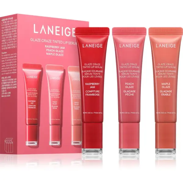 LANEIGE Glaze Craze Tinted Lip Serum tónovací balzám na rty výhodné balení