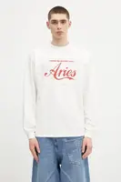 Bavlnené tričko s dlhým rukávom Aries Faded Cola LS Tee