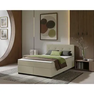 P & B POSTEL BOXSPRING, 120/220 cm, béžová