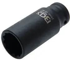 Nástrčné hlavice úderové, 12hranné, prodloužené, 1/2" , různé rozměry - BGS technic Velikost: 33 mm
