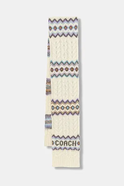 Šála s přídavkem vlny Coach