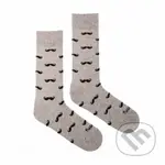 Ponožky Fúzač šedý S (Unisex veľkosť S (veľkosť 35-38))