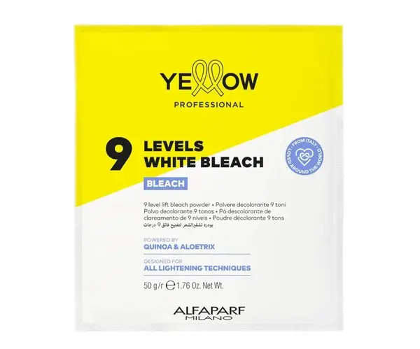 Zesvětlující pudr Yellow Professional 9 Levels White Bleach - 50 g (PF029344)