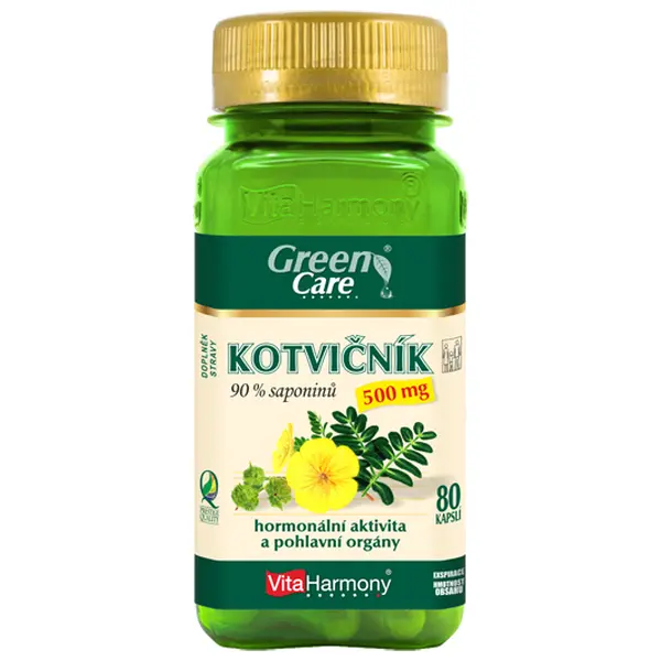 VITAHARMONY Kotvičník 500 mg 90% saponinů 80 kapslí
