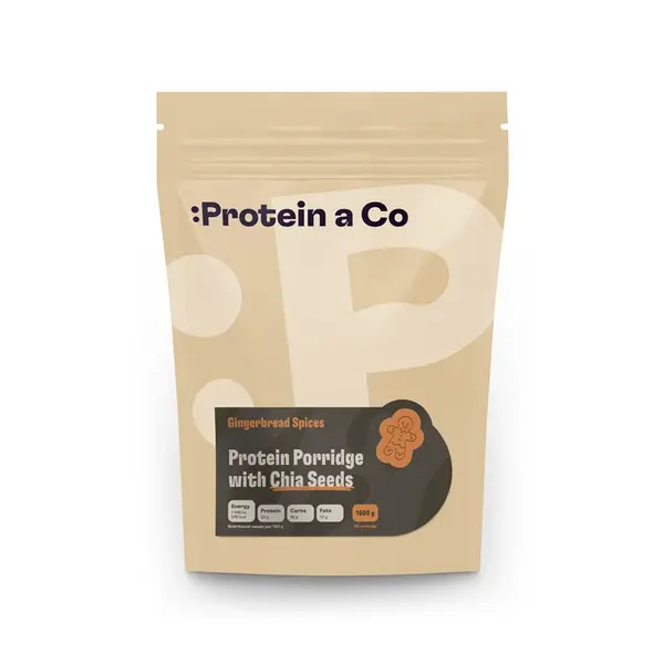 Protein a Co Proteinové kaše s chia 1600 g Gingerbread Spices