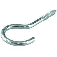 Skrutkovací  hák štvrťkruhový pozink. 80 x 4,2 mm