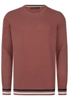 Felix Hardy Sveter  tmavoružová / čierna / biela