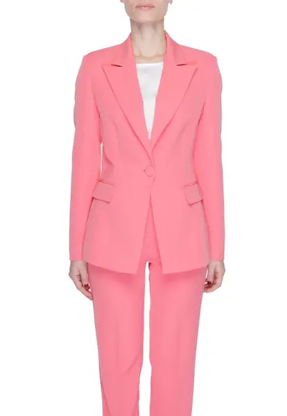 Růžové dámské sako