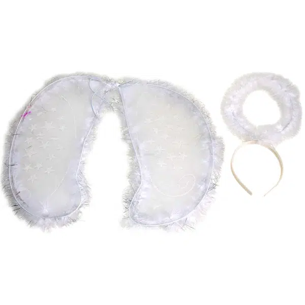 Andělský karneval set křídla + svatozář