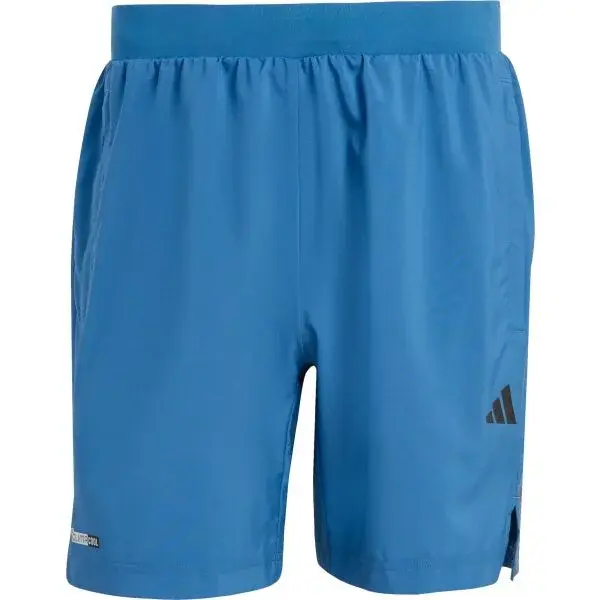 adidas TECH ESSNTIALS WORKOUT 3 STRIPES SHORTS Pánske športové šortky, modrá, veľkosť XXL 7"