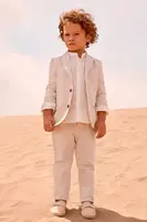 Kalhoty s lněnou směsí pro děti Mayoral