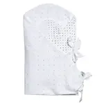 Zavinovačka bavlněná BIO Blue and Black Dots 85x85cm