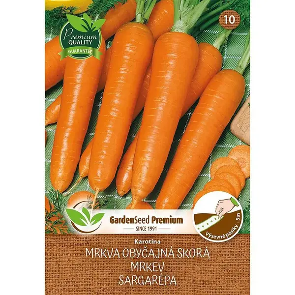 Karotina mrkva skorá - výsevný pásik