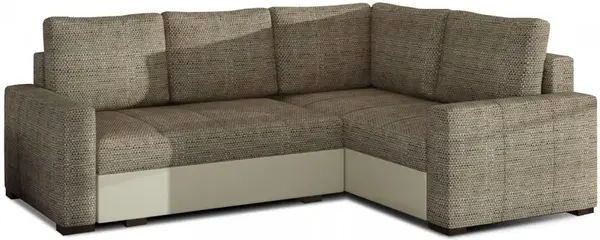 Rohová sedačka corona - hnědá, tmavě hnědá - monolith 09, monolith 29