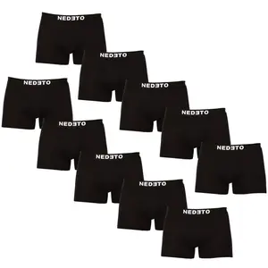 10PACK pánske boxerky čierne (10NB001b) M