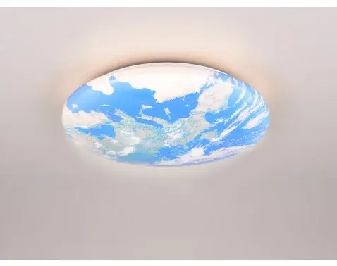 Stropné LED osvetlenie Terra 37 cm, motív Zeme%