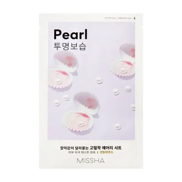 Missha Airy Fit Pearl rozjasňující plátýnková maska 19 g