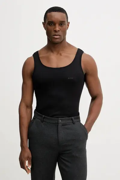 Bavlněné tričko BOSS TankTop3P RibClassic 3-pack