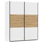 Rauch Möbel SKŘÍŇ S POSOUVACÍMI DVEŘMI, bílá, dub artisan, 175/210/59 cm