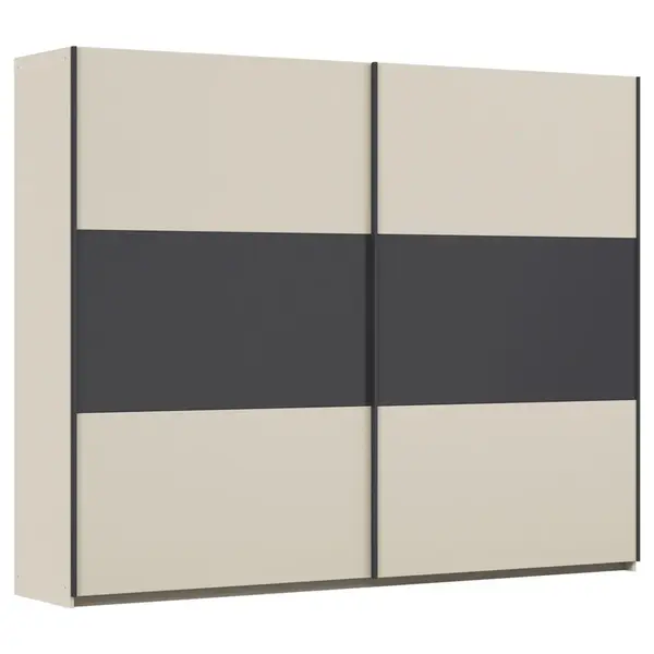 Rauch Möbel SKŘÍŇ S POSOUVACÍMI DVEŘMI, šedá, šampaňská, 261/210/59 cm