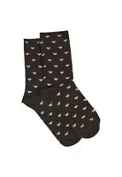 Dámské ponožky s potiskem srdíček