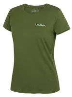 Husky Tee Walker L S, green Dámské bavlněné triko