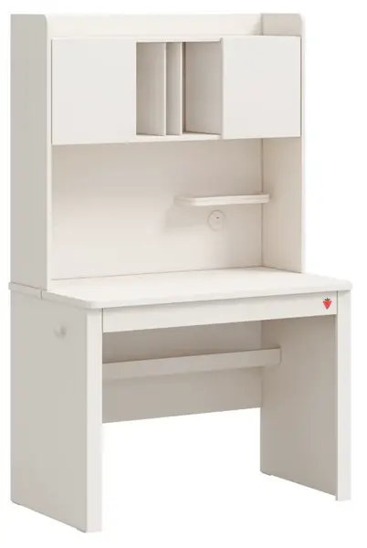 Písací stôl s nadstavcom so skrinkami vandella - béžová