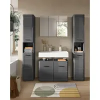 MID.YOU KOUPELNA vysoce lesklá šedá