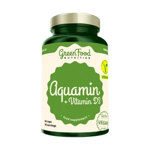 GREENFOOD NUTRITION Aquamin + Vitamin D3 60 kapslí