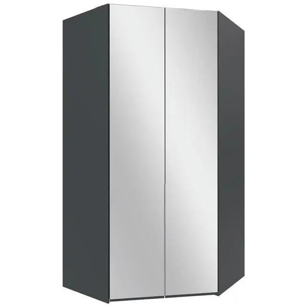 MID.YOU ROHOVÁ ŠATNÍ SKŘÍŇ, barvy grafitu, 120/236/120 cm