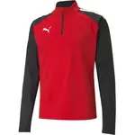 Puma TEAMLIGA 1/4 ZIP TOP Pánská fotbalová mikina, červená, velikost XXXL
