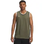 Under Armour ZONE PRO MESH TANK Pánské tílko na basket, khaki, velikost