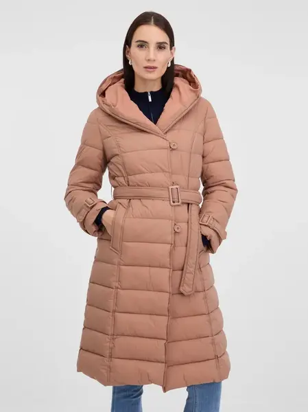 Béžový dámský prošívaný kabát ORSAY