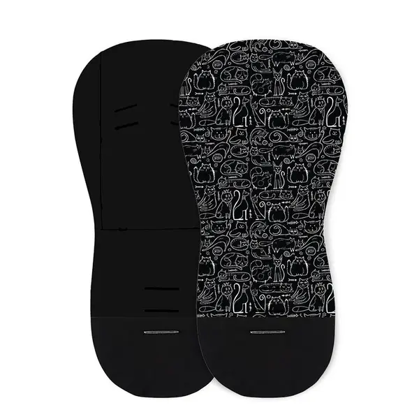 PETITE&MARS Vložka Foamy Black Cats,PETITE&MARS Vložka do kočíka Foamy Black Cats