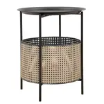 KONFERENČNÍ STOLEK, černá, barvy zlata, kov, 40/50 cm