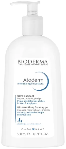 BIODERMA Atoderm Intensive Gel moussant zklidňující sprchový gel pro velmi suchou a atopickou pokožku 500 ml