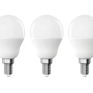 LED žárovka (3 ks) Classic Mini Globe, E14, 4,2 W, 470 lm