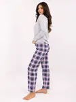 Dámske kárované pyžamo