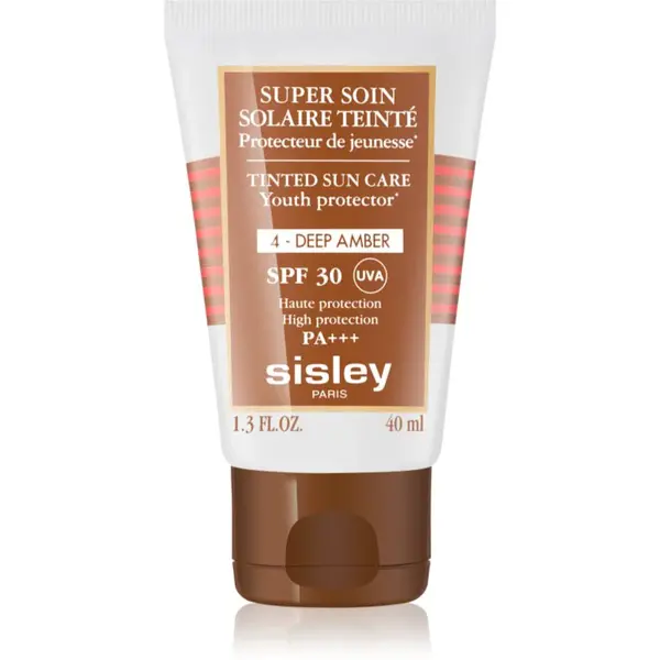 Sisley Super Soin Solaire Teinté ochranný tónovací krém na obličej SPF 30 odstín 4 Deep Amber  40 ml