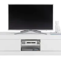 TV stolek s osvětlením Oakland 140 cm, bílý