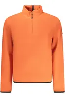 Oranžová fleecová mikina na zip