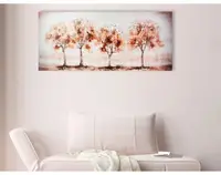 Obraz na plátně Stromy v řadě, 150x50 cm