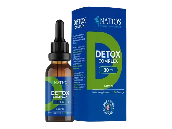 NATIOS Detox Complex, Bylinné kvapky v MCT oleji 30 ml