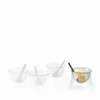 Pohár na zmrzlinu se lžičkou, šedý - Philippi