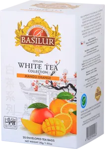 BASILUR White Tea Mango Orange přebal 20 x 1.5 g