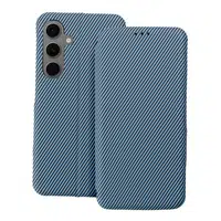 Flipové pouzdro FOLIO Side Magnet pro Samsung Galaxy S24 FE, modrá
