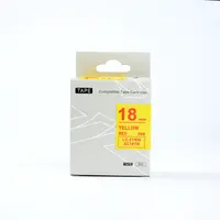 Epson LC-SC18YR, 18mm x 8m, červený tisk / žlutý podklad, kompatibilní páska