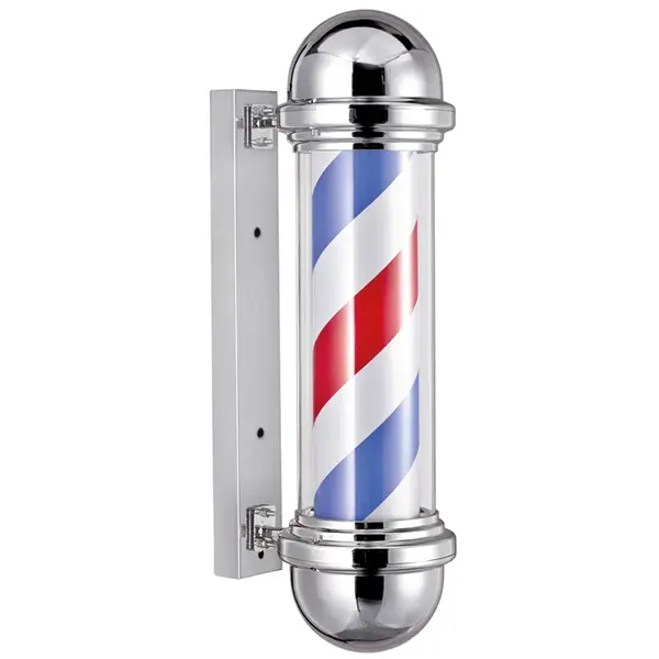 Světelný poutač pro holičství Eurostil Professional - 50 cm, stříbrný (04743) + dárek zdarma