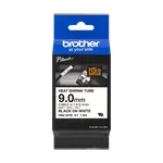 Brother HSe-221E Pro Tape, 9 mm x 1.5 m, černý tisk / bílý podklad, originální páska